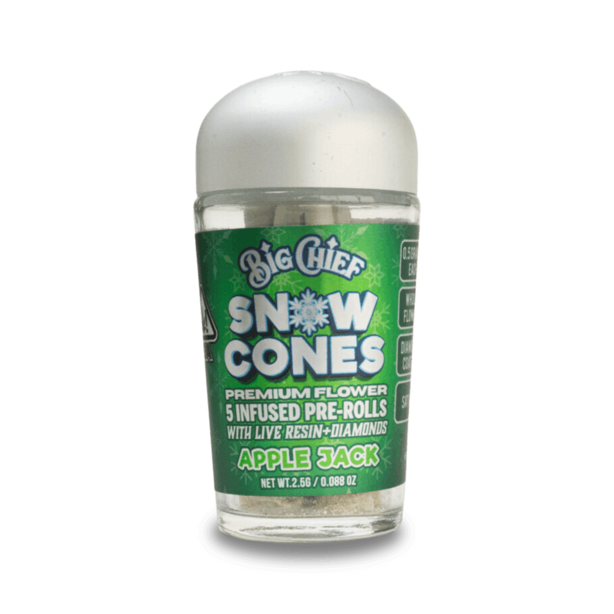 APPLE JACK - Snow Cone Infused Pre-Rolls 5 Pack
