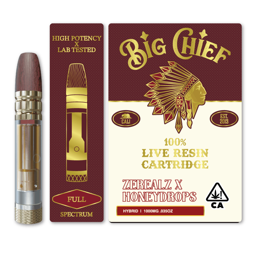 ZEREALZ X HONEYDROP - 100% Live Resin 1G Cartridge