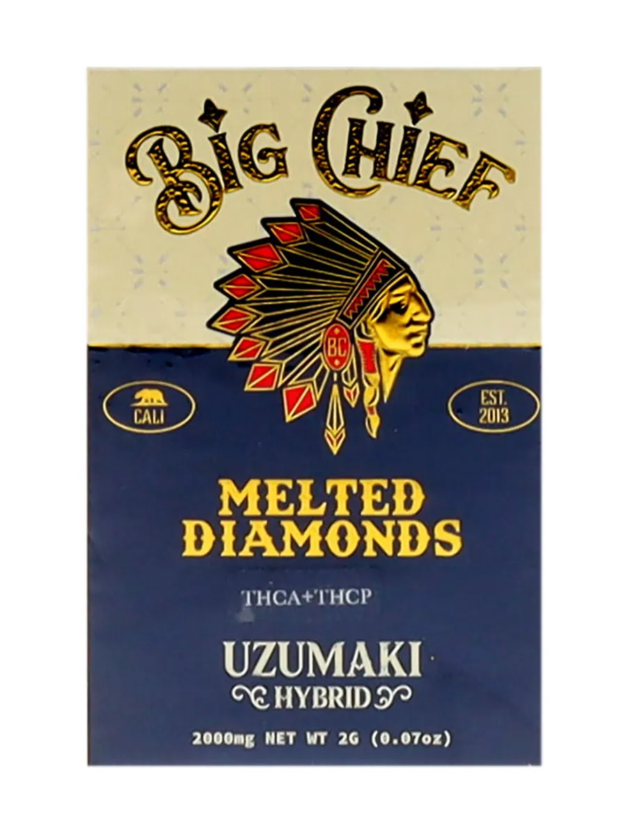Uzumaki Big Chief Melted Diamonds THCA+THCP Cart 2G