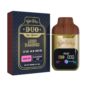 Guava Pop | Blackberry Jam DUO – Big Chief Liquid Diamonds All-in-One Vape | 2G